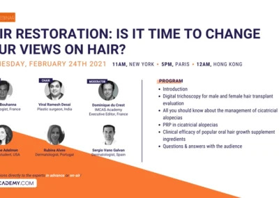 IMCAS ACADEMY – HAIR RESTORATION 2021 – DR VIRAL DESAI