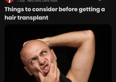 THINGS TO CONSIDER BEFORE GETTING A HAIR TRANSPLANT