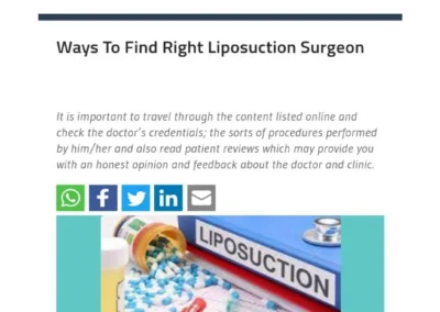 WAYS TO FIND RIGHT LIPOSUCTION SURGEON