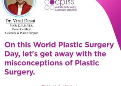 WORLD PLASTIC SURGERY DAY PEOPLE NEED EDUCATING ON IMPORTANCE OF TRAINED SURGEONS, DR VIRAL DESAI.