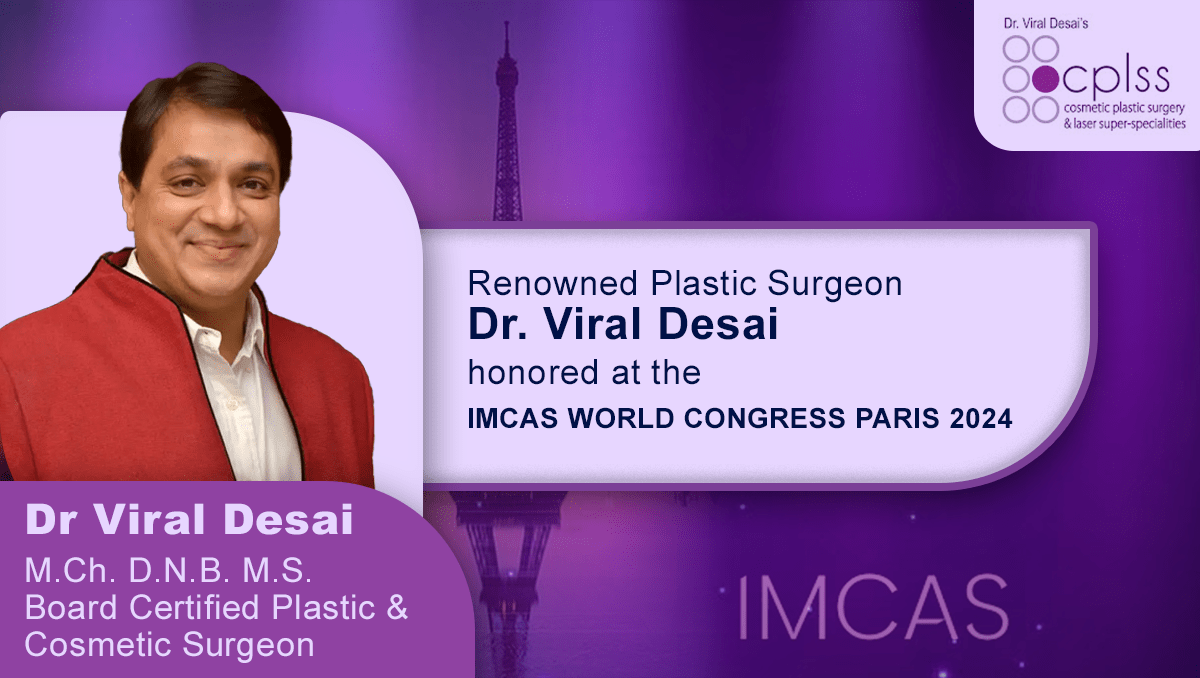 Renowned Plastic Surgeon Dr. Viral Desai honoured at the IMCAS WORLD CONGRESS PARIS 2024<br />
